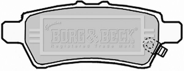 BORG & BECK stabdžių trinkelių rinkinys, diskinis stabdys BBP2006